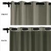 Fcoise Extra Long Room Darkening Curtain 156" Length for High Ceiling High Living Room, Natural Linen Blended Drapes, 9-24 Feet Custom Made Curtains Grommets Top (2 Panels - 50" Wx156 L - Dark Grey) view 2
