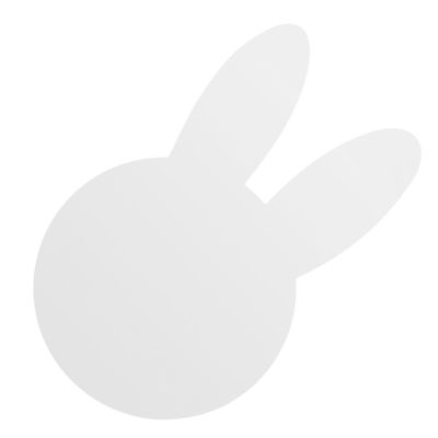 MAGICLULU Self-Adhesive Acrylic Bunny Mirror Decal for Bathroom Decor Cute Easter Wall Sticker Removable Acrylic Wall Art for Home Decoration Small Silver