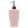 Ldbuejiaja 400ml Empty Carved Flower Dispenser Bottle Shampoo Soap Shower Container Soap Dispenser Replacement Plastic Soap, Pink view 1