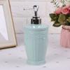 Ldbuejiaja 400ml Empty Carved Flower Dispenser Bottle Shampoo Soap Shower Container Soap Dispenser Replacement Plastic Soap, Pink view 3