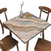 AngelSept MarbleFitted Elastic Edge Square Tablecloths, Agate Marble Polyester Table Cloth, Great for Outdoor Home Kitchen/Parties/Holiday Dinner, Fit for 40" x 40"Square Table view 1