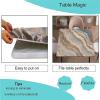 AngelSept MarbleFitted Elastic Edge Square Tablecloths, Agate Marble Polyester Table Cloth, Great for Outdoor Home Kitchen/Parties/Holiday Dinner, Fit for 40" x 40"Square Table view 3