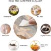 AngelSept MarbleFitted Elastic Edge Square Tablecloths, Agate Marble Polyester Table Cloth, Great for Outdoor Home Kitchen/Parties/Holiday Dinner, Fit for 40" x 40"Square Table view 4