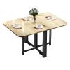 Folding Dining Table, Drop Leaf Tables For Small Spaces, Solid Wood Kitchen Table, Movable Kitchen Table Extendable Versatile Table, Foldable Dining Table, Space Saving Foldable In 3 Forms ( Color : W view 1