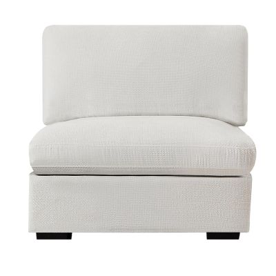 Armless Grey Cloud Couch,Chenille Comfy Modular Couch with Deep Seat, 31.5" x 39.76" Oversized Armless Sofa Chair for Living Room,Bedroom