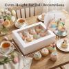 VGOODALL 3PCS White Cupcake Container, 12 Count with Window Boxes Holding 36 Pastry Box for Birthday Holiday Party Bakery Supplies view 2