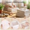 VGOODALL 3PCS White Cupcake Container, 12 Count with Window Boxes Holding 36 Pastry Box for Birthday Holiday Party Bakery Supplies view 4