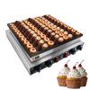 KOOTEN Dutch Pancake Baker,100pcs Electric Commercial Large Waffle Maker,Mini pancakes Maker Machine, Non-Stick Round Stainless Steel Mini Waffle Maker with 2 Thermostats and 2 Timers view 1
