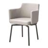 COMPR Contemporary Vanity Chair, Upholstered Dining Chairs, 180 Swivel Accent Chair, Living Room Chairs with Arms and Metal Legs, Living Room, Bedroom (Color : D) view 1