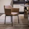 COMPR Contemporary Vanity Chair, Upholstered Dining Chairs, 180 Swivel Accent Chair, Living Room Chairs with Arms and Metal Legs, Living Room, Bedroom (Color : D) view 2