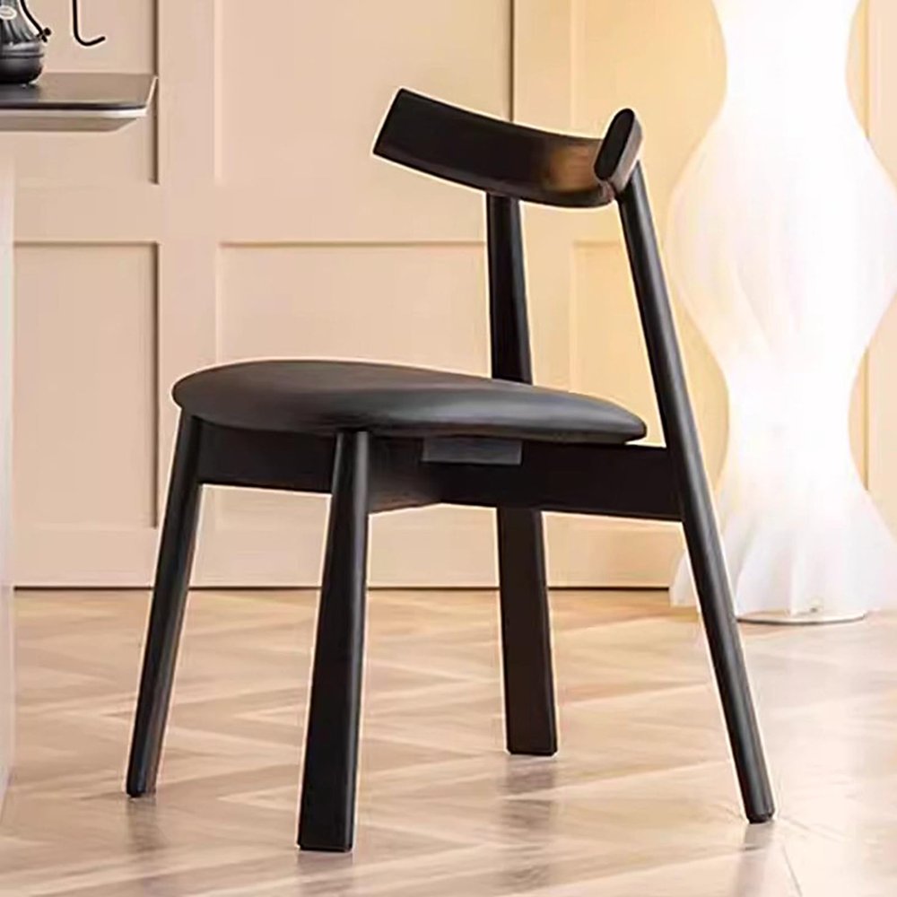 Farmhouse Dining Room Chairs, Solid Wood Upholstered Dining Chair, Vanity Chair, Side Chairs for Dining Room/Living Room/Kitchen/Restaurant
