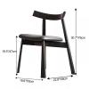 Farmhouse Dining Room Chairs, Solid Wood Upholstered Dining Chair, Vanity Chair, Side Chairs for Dining Room/Living Room/Kitchen/Restaurant view 2