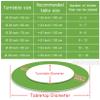 Lazy Susan Turntable Round Dining Table Tray Round Tabletop Lazy Susan Rotating Turntable, 20" 24" 28" 32" 36" 39" Large Wooden Rotating Tray, 360 Rotating Silent Smooth Tabletop Serving Tray, With S view 2