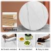 Lazy Susan Turntable Round Dining Table Tray Round Tabletop Lazy Susan Rotating Turntable, 20" 24" 28" 32" 36" 39" Large Wooden Rotating Tray, 360 Rotating Silent Smooth Tabletop Serving Tray, With S view 3