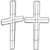 Alipis 2pcs Shaped Wreath Frame Wreath Making Tool for Easter Holiday Decor Elegant Rack for Floral Arrangements Easy Installation Space-Saving Design view 1