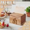 InnoBeta Personalized Gifts Recipe Box, Personalized Initial Recipe Card Holder Box with 50 4 x 6 inch Recipe Cards, 10 Dividers, Initial Recipe Organize - C view 4