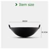 TEMKIN 24 inch Cast Iron Wok High Capacity Cooking Pot with 2 Pot Ear (Size : 36cm) view 2