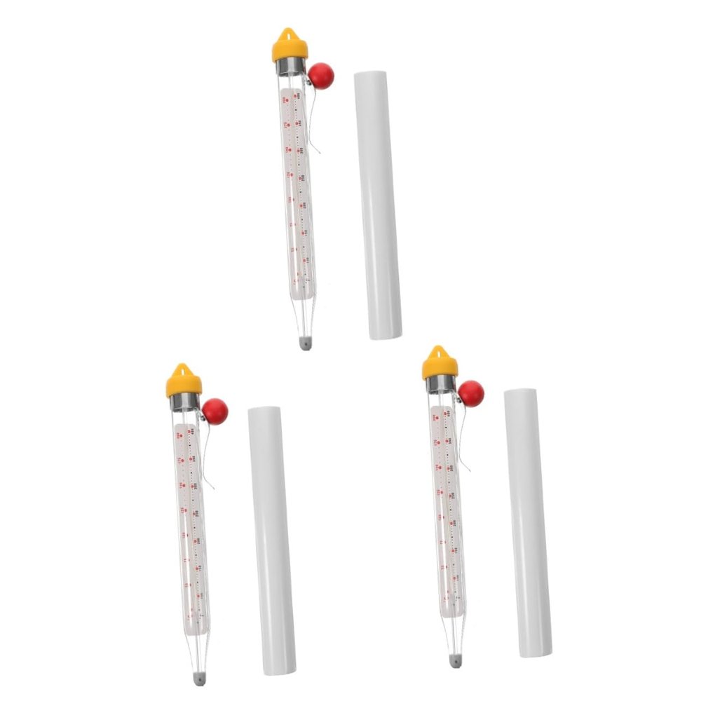 PRETYZOOM 3sets Practical Digital Cooking Thermometer Kitchen Food Thermometer for Deep Fry Baking Candy Syrup Jam Sugar Jelly Making Protector Case