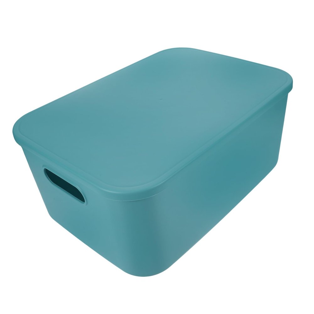 Zerodeko Stackable Storage Container Lid Multi-purpose Organizer for Office Kitchen Living Room Material Simple Chic Design for Objects Large Capacity
