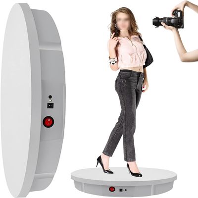 RIEJIN Motorized Rotating Display Stand for Photography, Adjustable Motorized Electric Rotating Stand Display Table for Live Video Automatic Revolving Platform ( Color : White )
