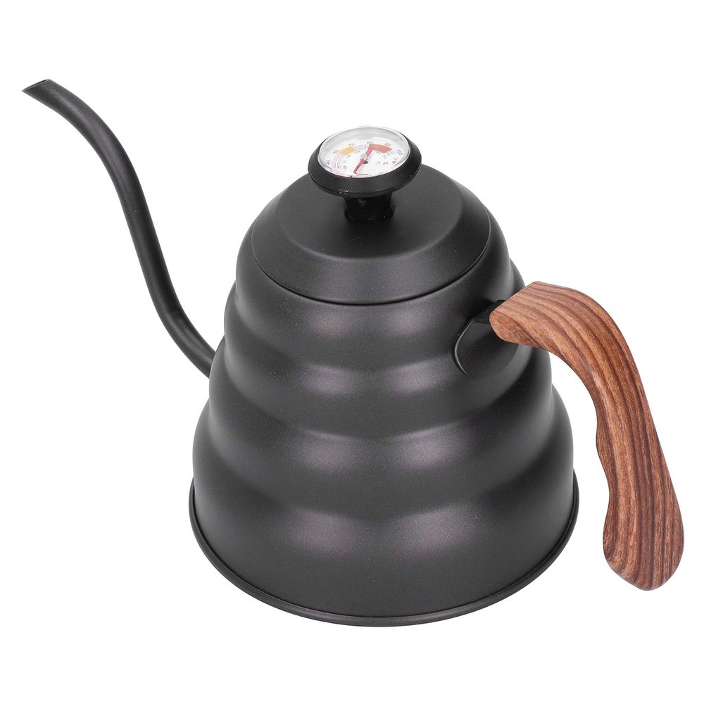 1.2L Pour Over Coffee Kettle with Thermometer, Stainless Steel Gooseneck Coffee Kettle French Press and Tea Gooseneck Kettle for Drip Coffee