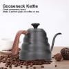 1.2L Pour Over Coffee Kettle with Thermometer, Stainless Steel Gooseneck Coffee Kettle French Press and Tea Gooseneck Kettle for Drip Coffee view 3