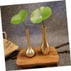 Amosfun 4pcs Copper Vintage Flower Vase for Home Decoration Delicate Metal Centerpieces for Floral Arrangements Elegant Copper for Desktop Decor view 4