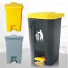 Trash Can,30L/50L/80L/100L Trash Can with Lid Large Capacity Garbage Can,with Foot Pedal,for Outdoor/Indoor Use Garbage Bin (Size : 84cm) () view 3