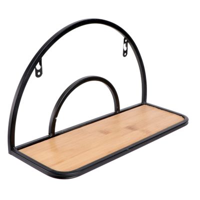 Ciieeo Wall-Mounted Storage Shelf for Home Organization Creative Semi Design for Living Room Kitchen and Bathroom Decor and Practical Sundries Organizer
