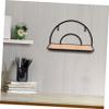 Ciieeo Wall-Mounted Storage Shelf for Home Organization Creative Semi Design for Living Room Kitchen and Bathroom Decor and Practical Sundries Organizer view 3