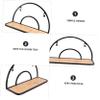 Ciieeo Wall-Mounted Storage Shelf for Home Organization Creative Semi Design for Living Room Kitchen and Bathroom Decor and Practical Sundries Organizer view 4