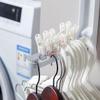 Ciieeo Coat Hanger -Mounted Drying Rack Hanger Holder Storage and Stable for Laundry view 4