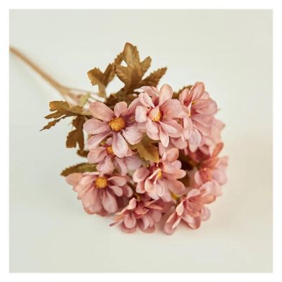 KanaAt Decoration Autumn Vintage Artificial Daisy Flowers Silk Bouquet Fake Flower Cake Decor for Vase Home Wedding Table Household Home DIY Decor Artificial Flower (Color : 6)