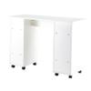 Beauty Table Consoles Table with 4 Drawers & 1 Cabinet,Rolling Manicure Table Nail Desk Workstation,Vanity Desk Computer Table Study Writing Desk for Office Living Room (White) (White) view 4