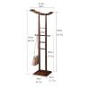 Chinese-Style Household Furniture Dormitory Hanger Cloakroom Bedroom Floor Coat Racks for Office Living Room Apartment Wooden Coat Rack Standing Metal Coat Rack (Colo (1) view 2