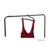 Ciieeo 5pcs Anti-Slip Multifunctional Jeans Hanger Plastic Clothes Hanger for Adults Space-Saving Drying Rack for Home Use Black view 2
