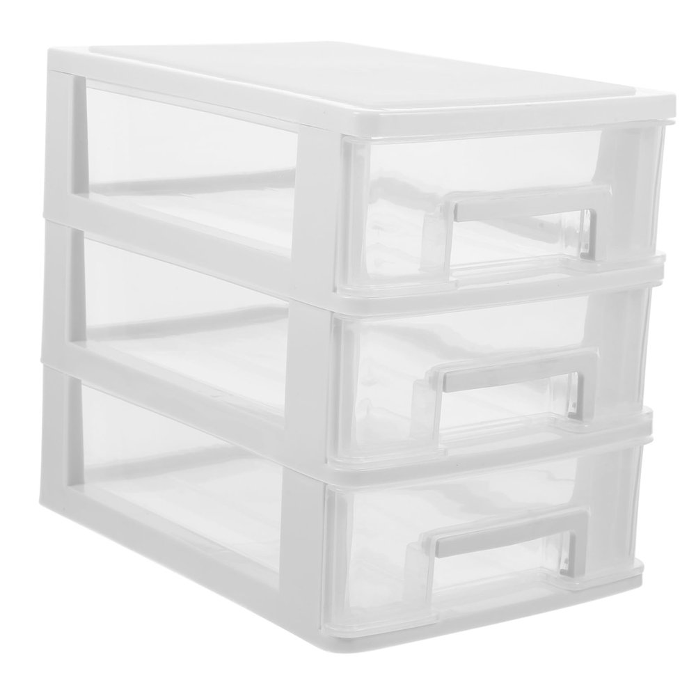 2pcs Drawer Storage Cabinet Cosmetic Storage Organizers Plastic Drawer Organizer Storage Boxes Makeup Organizer Desk Organizer Drawer Stationery Container Sundries Organizer