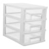2pcs Drawer Storage Cabinet Cosmetic Storage Organizers Plastic Drawer Organizer Storage Boxes Makeup Organizer Desk Organizer Drawer Stationery Container Sundries Organizer view 1