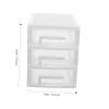 2pcs Drawer Storage Cabinet Cosmetic Storage Organizers Plastic Drawer Organizer Storage Boxes Makeup Organizer Desk Organizer Drawer Stationery Container Sundries Organizer view 3