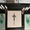 Genuine Handmade Decorative Cremation Urn with Cross by Renowned Artist Lyle Bernett view 4