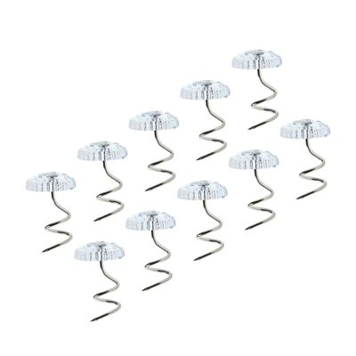 MAGICLULU Spiral Pins Upholstery Clip 20pcs Bedskirt Pins for Sofa Bed Slipcover