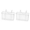 MAGICLULU 2pcs Stainless Steel Sink Organizer Hanging Basket for Kitchen Storage Convenient Drain Rack for Sponges and Items No Installation Required for Home Use view 1