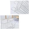 MAGICLULU 2pcs Stainless Steel Sink Organizer Hanging Basket for Kitchen Storage Convenient Drain Rack for Sponges and Items No Installation Required for Home Use view 2