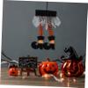 PRETYZOOM 1pc Halloween Witch Leg Pendant Funny Cloth Hanging Adornment for Decor Halloween Style Decoration for Home School Garden and Party Celebrations view 3
