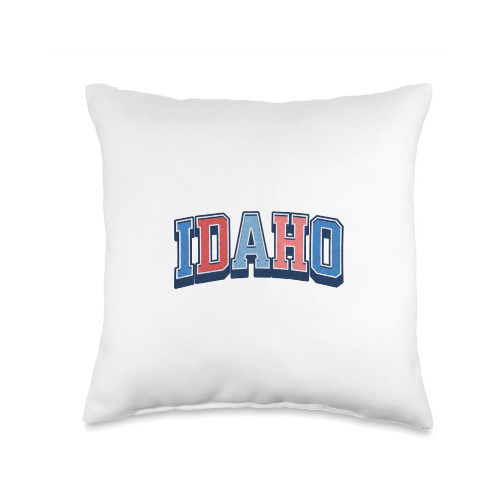 Idaho Collegiate Preppy Throw Pillow