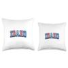 Idaho Collegiate Preppy Throw Pillow view 3