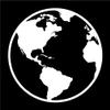 Earth Globe Planet Earth Decal Sticker - Star, Sun, Window, Wall, Car Sign, Car Decal - Many Sizes and Colors (14" Diameter) view 1