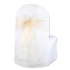 Sparkles Make It Special Leading Linens 50-pcs Organza Chair Cover Bow Sash - Champagne - Wedding Party Banquet Reception - 28 Colors Available view 1