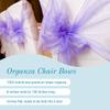 Sparkles Make It Special Leading Linens 50-pcs Organza Chair Cover Bow Sash - Champagne - Wedding Party Banquet Reception - 28 Colors Available view 3