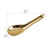 MOOWI Tablespoons 5 Inch Brass Soup Spoon Household Dinner Spoon Thickened Spoon Stirring Spoon Copper Tableware, Set of 4 Serving Spoon, Dingzhebo2022 view 2